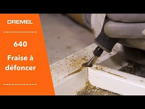 Dremel 640 Fraise à Rainurer en V pour défoncer et créer des incrustations dans le bois 6,4mm