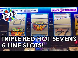 Triple Red Hot Sevens - 5 Line Slots