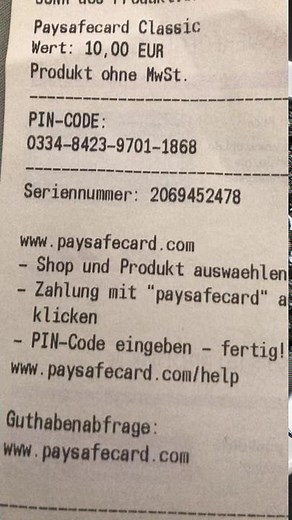 FREE PAYSAFECARD 😘