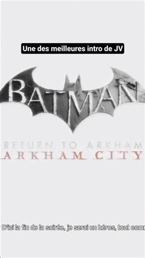Intro de Batman Arkham City #batman #gaming #bestmoments