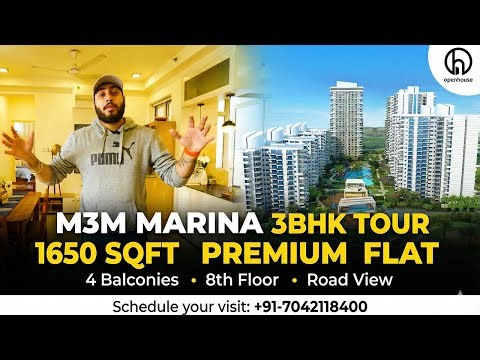 M3M Marina 1650 Sqft | 3BHK Tour Sector 68 Gurgaon