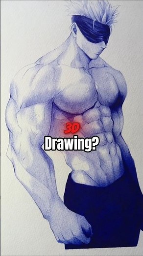 how to draw 3d drawing 💥 with pen 🖊️
