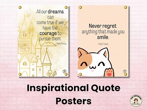 Inspirational Quote Posters: Set of 12, US Letter Size (digital Download) - Etsy