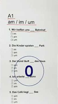 A1 German Grammar 🇩🇪 | AM – IM – UM | Learn German for Beginners | #VirtualSansar