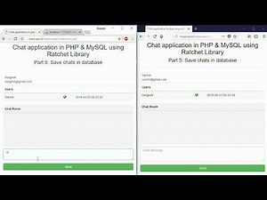 Chat application in PHP & MySQL: Save chats in database part5