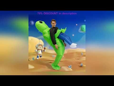 #ET Alien inflatable suit Alien Monster Inflatable Costume Scary Green Alien Cosplay Costume For Ad