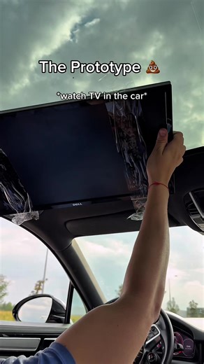 I can watch TV in my car 😍 #car #carhacks #youtube #netflix #foryou | Car Hacks