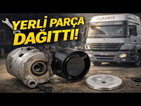 Mercedes Benz Axor 1840 Broke Down on the Road! Belt Pulley Failed (Result of Using Locally Sourc...