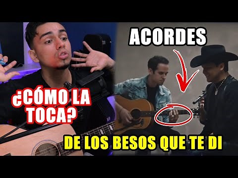 ¿Cómo la toca? Christian Nodal - De Los Besos Que Te Di (Acústico Vevo) Tutorial Guitarra ACORDES