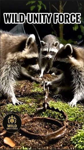 Incredible Raccoon Family Frees Fellow Raccoon from Trash Can - A Heroic Wildlife Rescue!