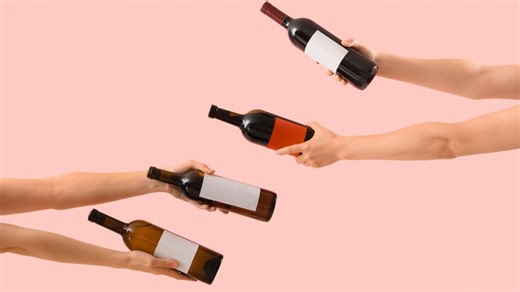 Safely store your wine bottles with these stackable holders from Dollar Tree (way cheaper than Amazon)