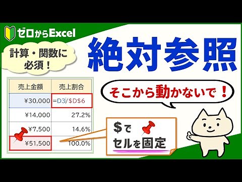 【エクセル】絶対参照がよくわかる！