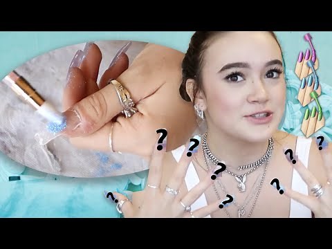 Doing My Own Acrylic Nails *FIRST TIME* At Home ... Fiona Frills