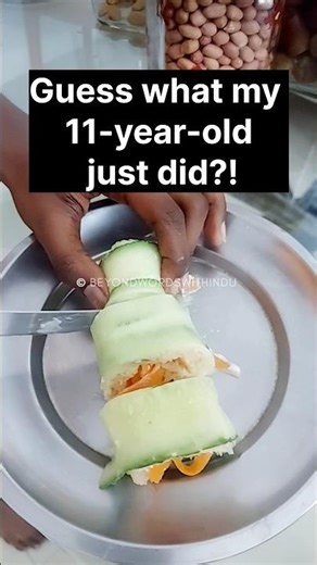 Healthy Snack by My Daughter for Her Little Sister💕