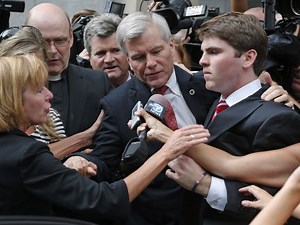 Ex-Va. Gov. Bob McDonnell makes first appearance since conviction