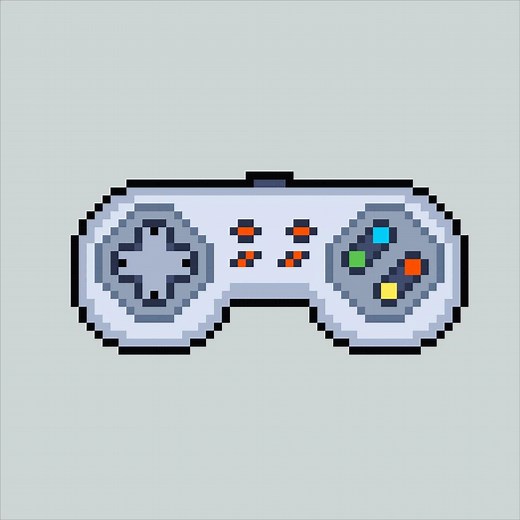 Download Pixel art illustration Joystick. Pixelated Joystick. Console joystick controller icon pixelated for the pixel art game and icon for website and video game. old school retro. for free