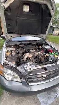 2006 Subaru outback 2.5 water pump replacement very simple easy to do | save money do it yourself