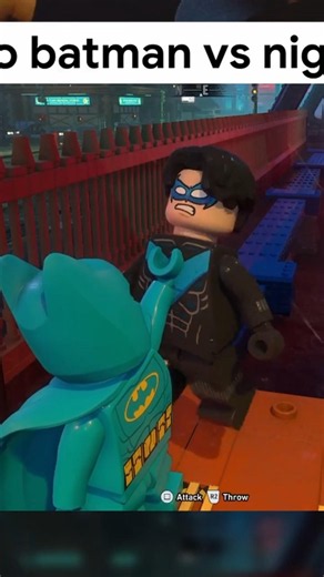 Batman vs Nightwing in LEGO Batman Legacy of The Dark Knight