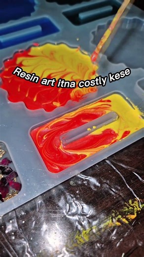 🫨🥴resin ka material itna costly hota . #resinart #resinartwork #resin