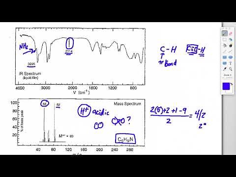 Solving Another Unknown Using NMR, IR and MS Spectroscopy - Example 6