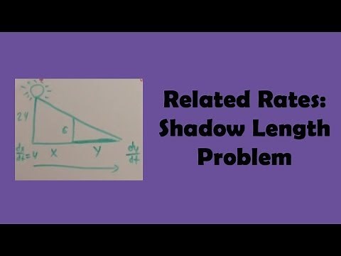 Related Rates: Shadow Length Problem