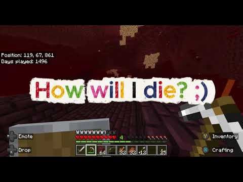 How will I die? in Minecraft - Nether Fortress Bridge