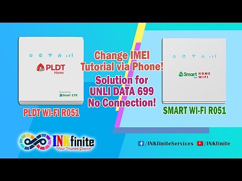 PLDT Home WiFi R051 and Smart Bro Home WiFi R051 Change IMEI Tutorial via Phone 2025 | INKfinite