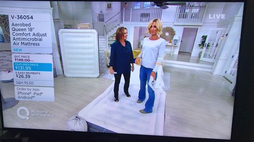 QVC mattress fail.