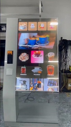Introducing 55-Inch Transparent OLED Payment Kiosk!