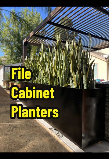 Transforming File Cabinets into Stylish Planters