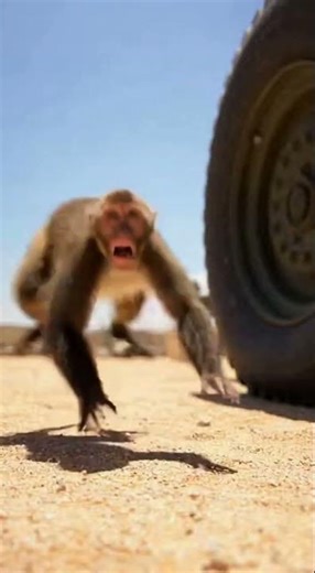 Monkey Fires Cannon While Soldier Naps 😱 #army #monkey #rocketlaunch #viralvideo #shorts #usa