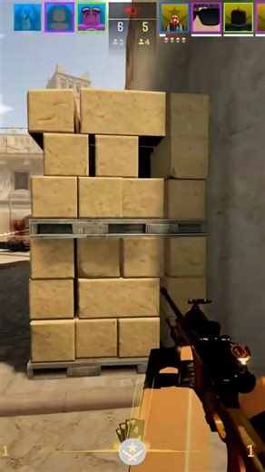 Awp Ace one Mirage on Defuse Division ( Roblox CS2 ) #roblox #cs2