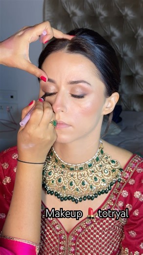 Indian Glam Makeup Look 🇮🇳✨Soft eyes • Flawless base • Desi glow Easy step-by-step tutorial