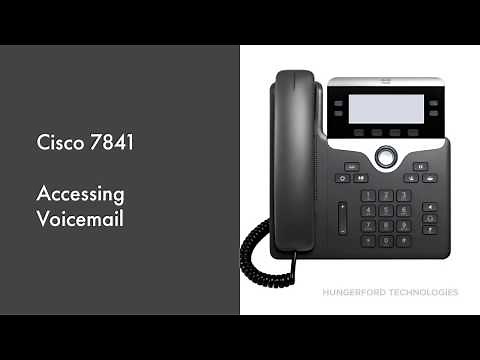How to Access Your Voicemail on A Cisco 7841 Phone