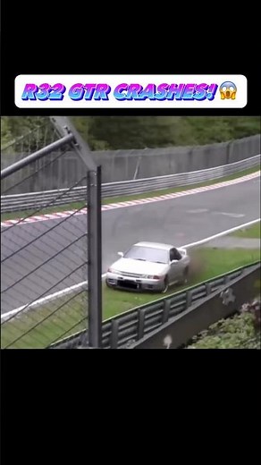 R32 Nissan Skyline GTR Crashes While At The Track!🫣😱