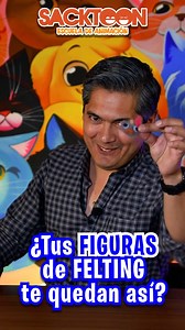 856K views · 5.7K reactions | 臨 ¡APRENDE a hacer FIGURAS de FELTING en solo 1 MINUTO! 笠 #shorts #felting #tutorial #1minuto #peluches #custom #diy #fieltrado #fieltreado #pelusa #zorro #figuras | Sacktoon | Facebook