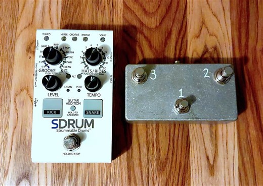 Digitech SDRUM & FS3X style footswitch - Strummable & Playable Drums Pedal BOXED | Reverb UK