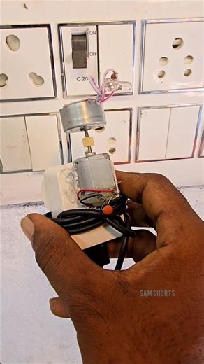 Dc motor Ac Electricity Dj Light #dcmotor #experiment