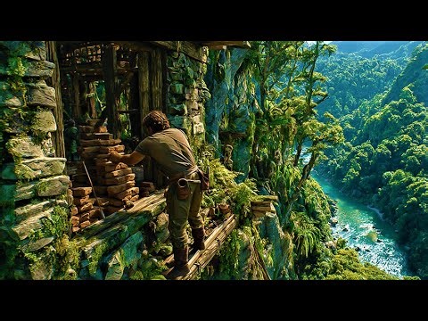 I Built A Secret Mountain Shelter On A Steep Cliff To Survive 90 Days Of Winter