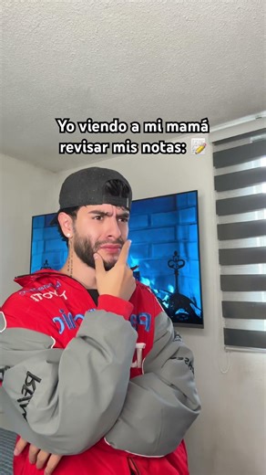 My mom doesn't look happy at all 😭