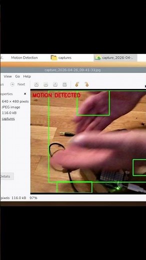 My Raspberry Pi Caught Motion Instant Snapshot! #opencv #raspberrypi #python #motiondetection