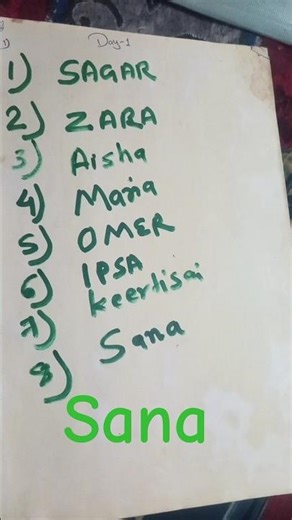 how to write Sana perfectly #shorts #handwriting