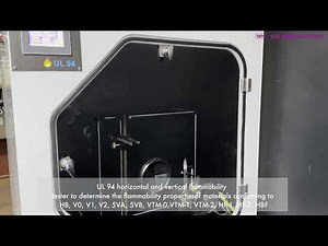 UL 94 Flammability Test Chamber I Horizontal and Vertical Burning Tests IEC 60695-11-10