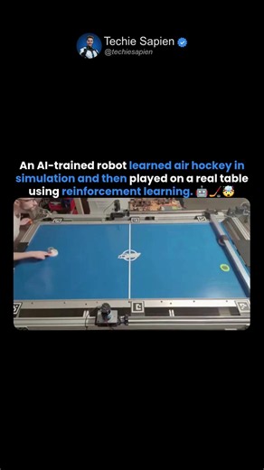 AI Learned Air Hockey In Simulation And Mastered A Real Table 🤖🏒🤯