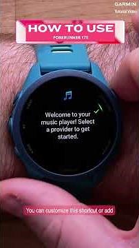 Garmin Forerunner 170 Advanced Navigation and Glances Guide - Tutorial
