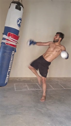 Hameed fighter kickboxing “Kickboxing Bag Workout – Power & Speed Heavy Bag Kickboxing Session –