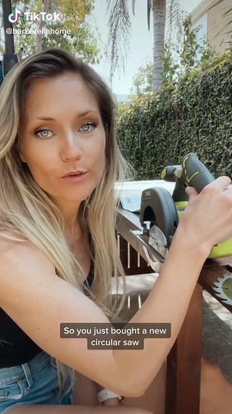 Blade installation on #Ryobi circular saw #ryobitools #circlesaw #fyp #foryoupage #tiktoktutorials