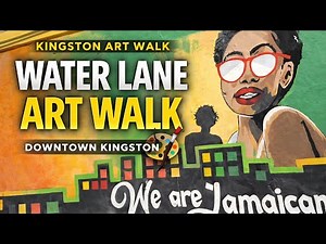 Nats Visits Water Lane Art Walk 🇯🇲 | The Colorful Heart of Downtown Kingston 🎨
