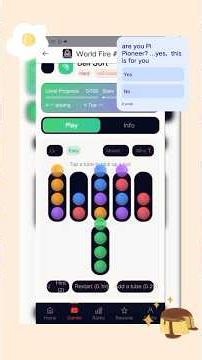"ball-sort" is game on World Fire 🎮 #tutorial