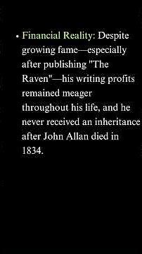 Edgar Allan Poe Life Story in Minutes